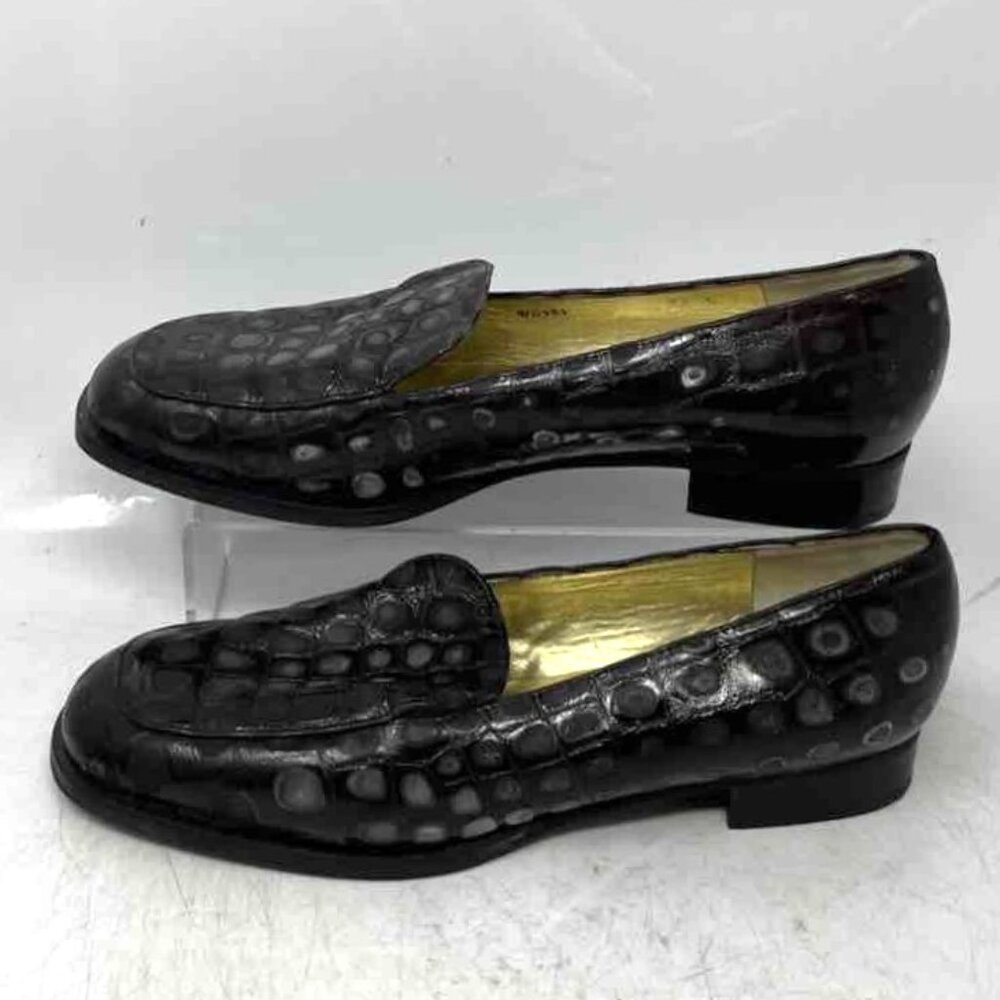 BRUNO MAGLI Black Leather Loafers Shoes - 9.5 C - ITALY